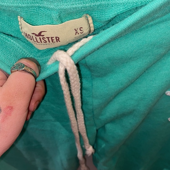 HOLLISTER TEAL SWEATPANTS WITH DRAWSTRING SIZE XS - Picture 5 of 5